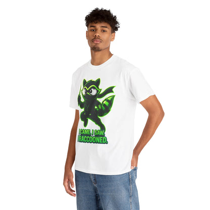 I Came. I Saw. I Raccooned. – Ninja Raccoon T-Shirt