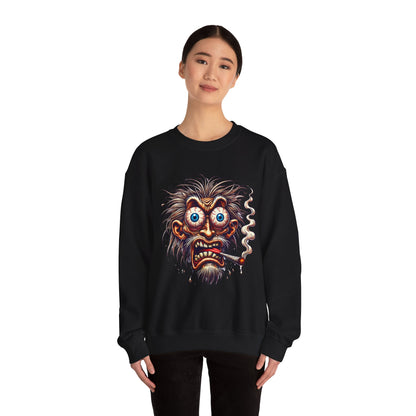 Wild-Eyed Smoking Maniac Crewneck Sweatshirt
