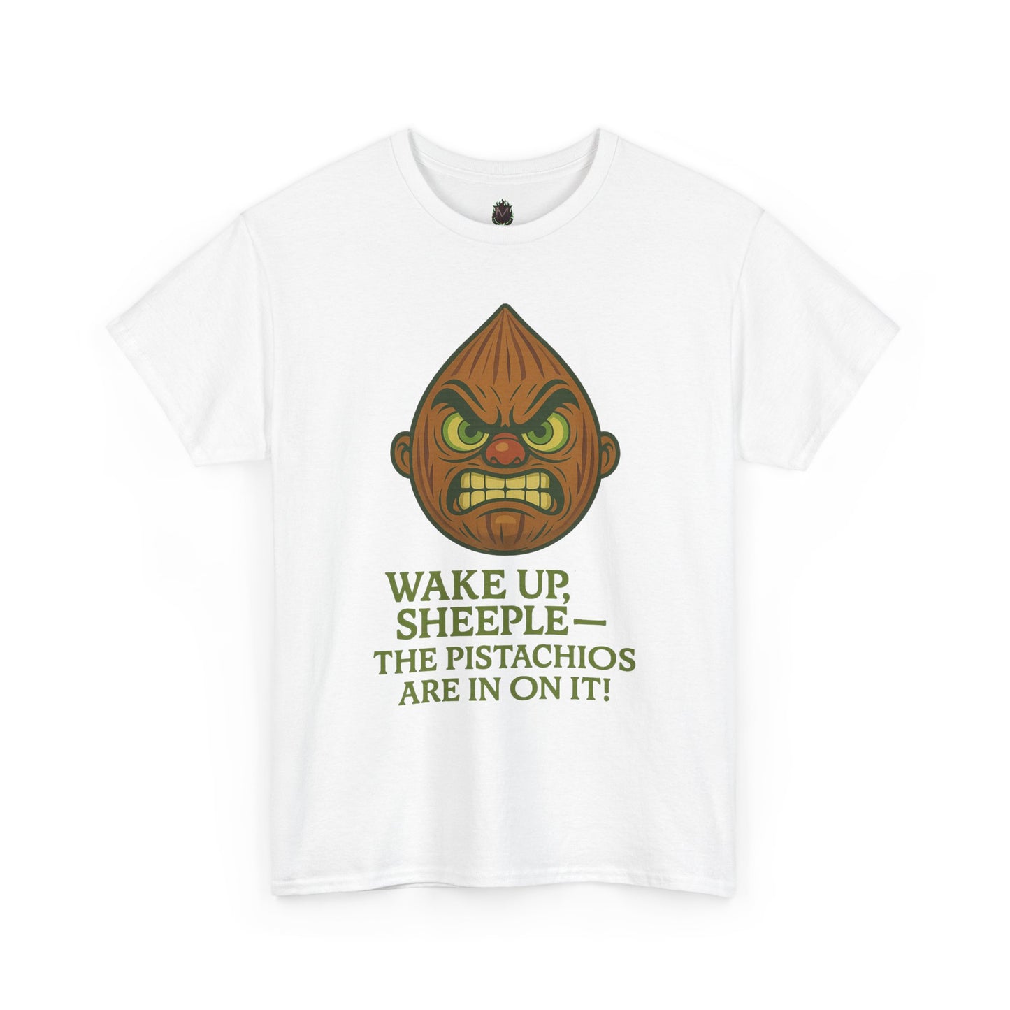 Almond Conspiracy – “The Pistachios Are In On It!” Tinfoil Nut Tee
