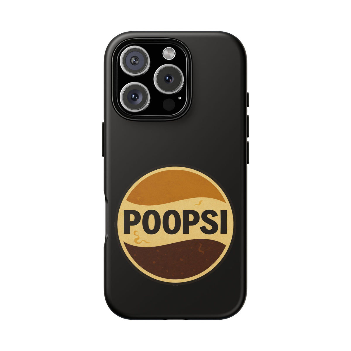 Poopsi Retro Logo Phone Case — Funny Vintage Soda-Inspired iPhone Cover