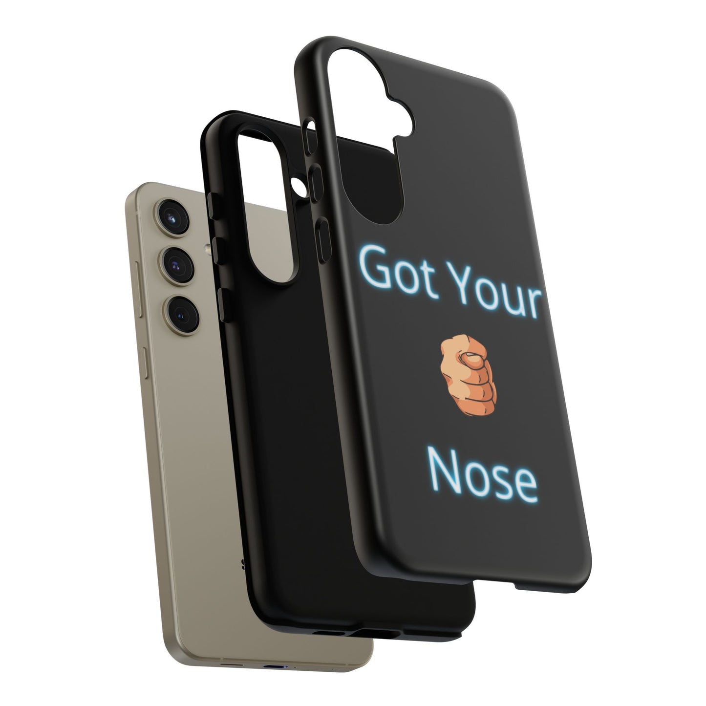 Got Your Nose Phone Case — Funny Neon Fist Design