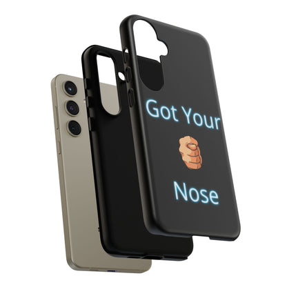 Got Your Nose Phone Case — Funny Neon Fist Design