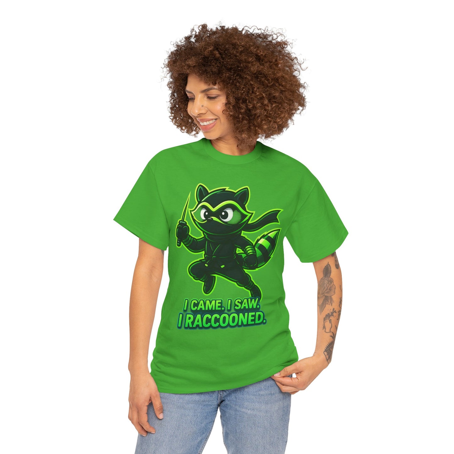 I Came. I Saw. I Raccooned. – Ninja Raccoon T-Shirt