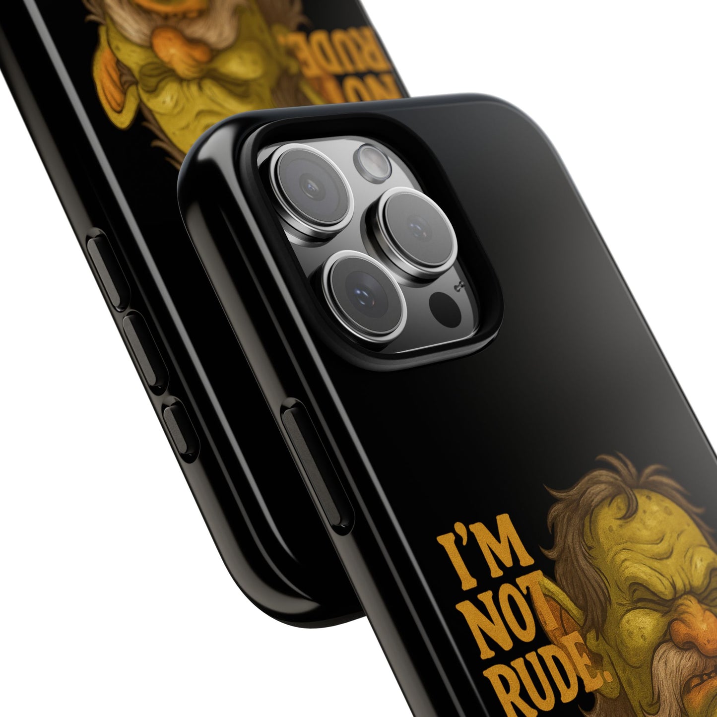 Phone Case — "I'm Not Rude, You're Just Exhausting" Grumpy Goblin Protective Cover