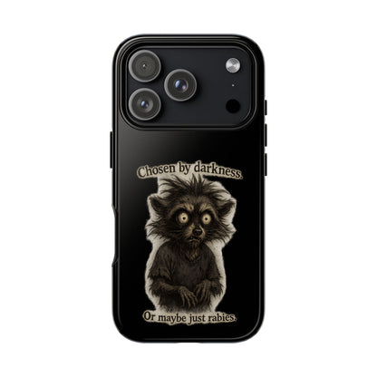 Phone Case - "Chosen by Darkness (Or Maybe Just Rabies)" Cute Creepy Retro Creature Protective Case