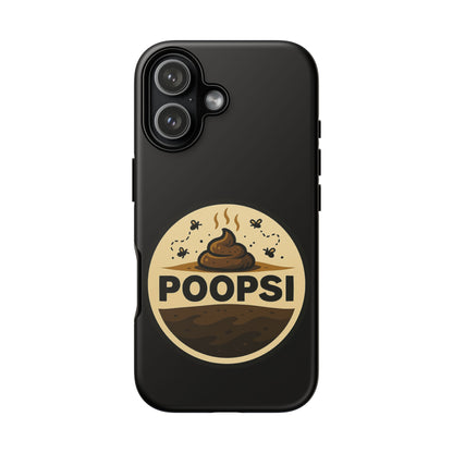 Phone Case — 'POOPSI' Funny Poop Logo Protective Cover