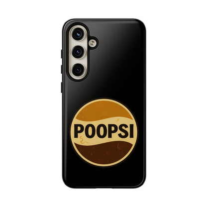 Poopsi Retro Logo Phone Case — Funny Vintage Soda-Inspired iPhone Cover