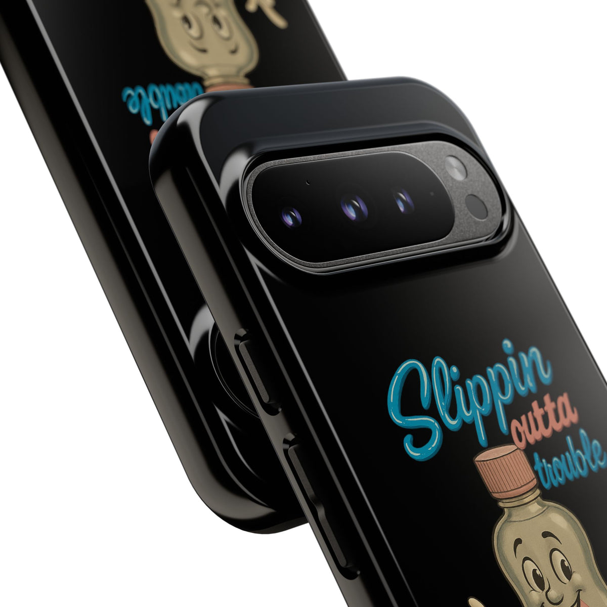 Phone Case — Retro 'Slippin Outta Trouble' Baby Bottle Design