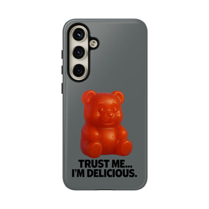 Phone Case — Red Gummy Bear 'Trust Me... I'm Delicious' Protective Case