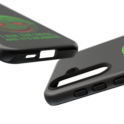 Phone Case — Green Smiley 'I See The Truth... And It's Hilarious' Protective Cover
