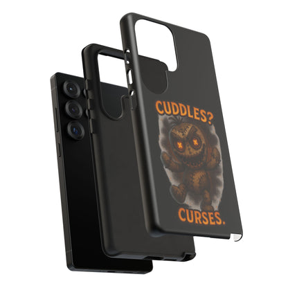 Phone Case — 'Cuddles? Curses.' Voodoo Doll Gothic Protective Case