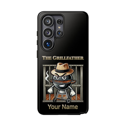 Grillfather Personalized Phone Case — Funny BBQ Smoker Design