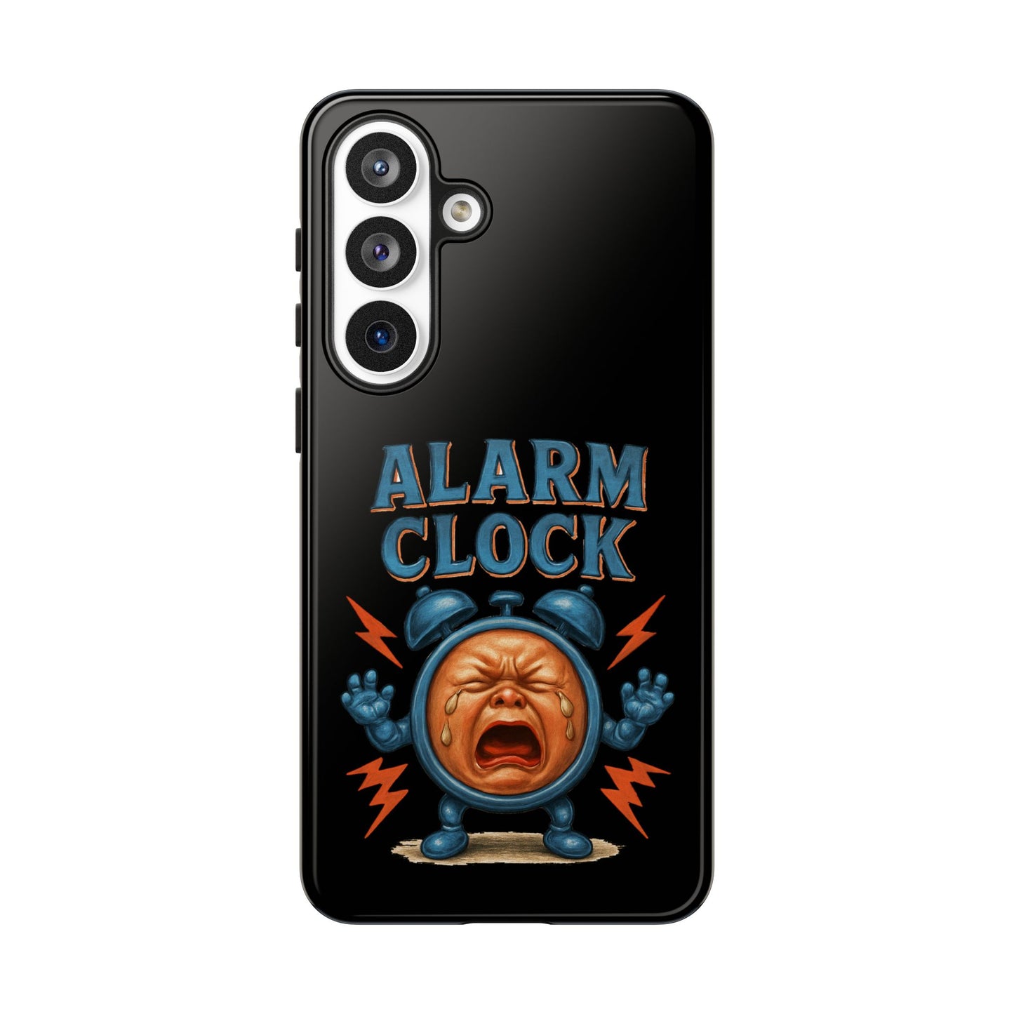 Phone Case — "Alarm Clock" Retro Screaming Clock Protective Cover