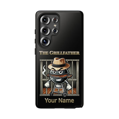 Grillfather Personalized Phone Case — Funny BBQ Smoker Design