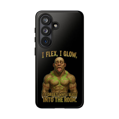 Phone Case — I Flex, I Glow Funny Muscular Guy Phone Cover