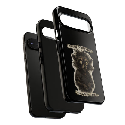 Phone Case - "Chosen by Darkness (Or Maybe Just Rabies)" Cute Creepy Retro Creature Protective Case