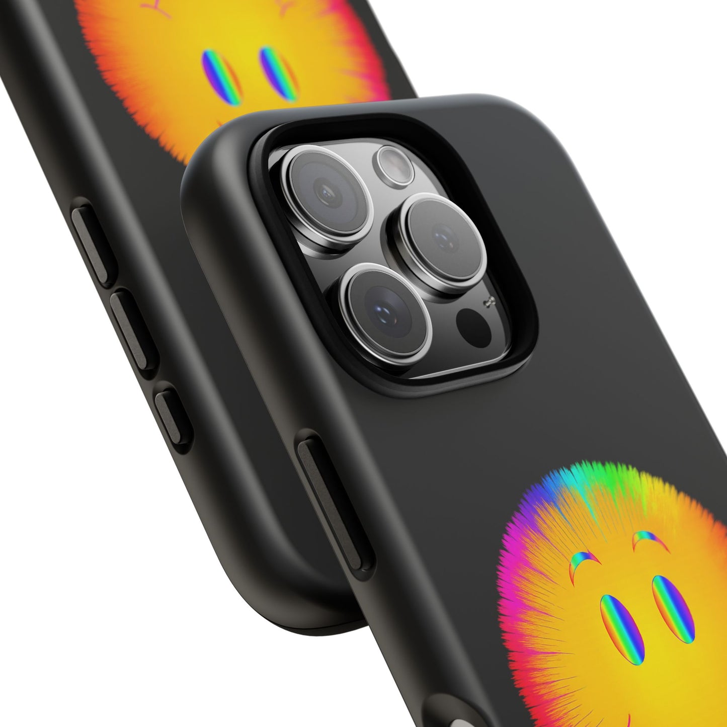 Phone Case — 'Dead Inside, But the Visuals Are Amazing' Rainbow Smiley