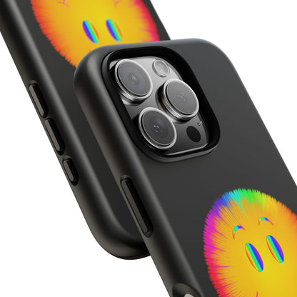 Phone Case — 'Dead Inside, But the Visuals Are Amazing' Rainbow Smiley
