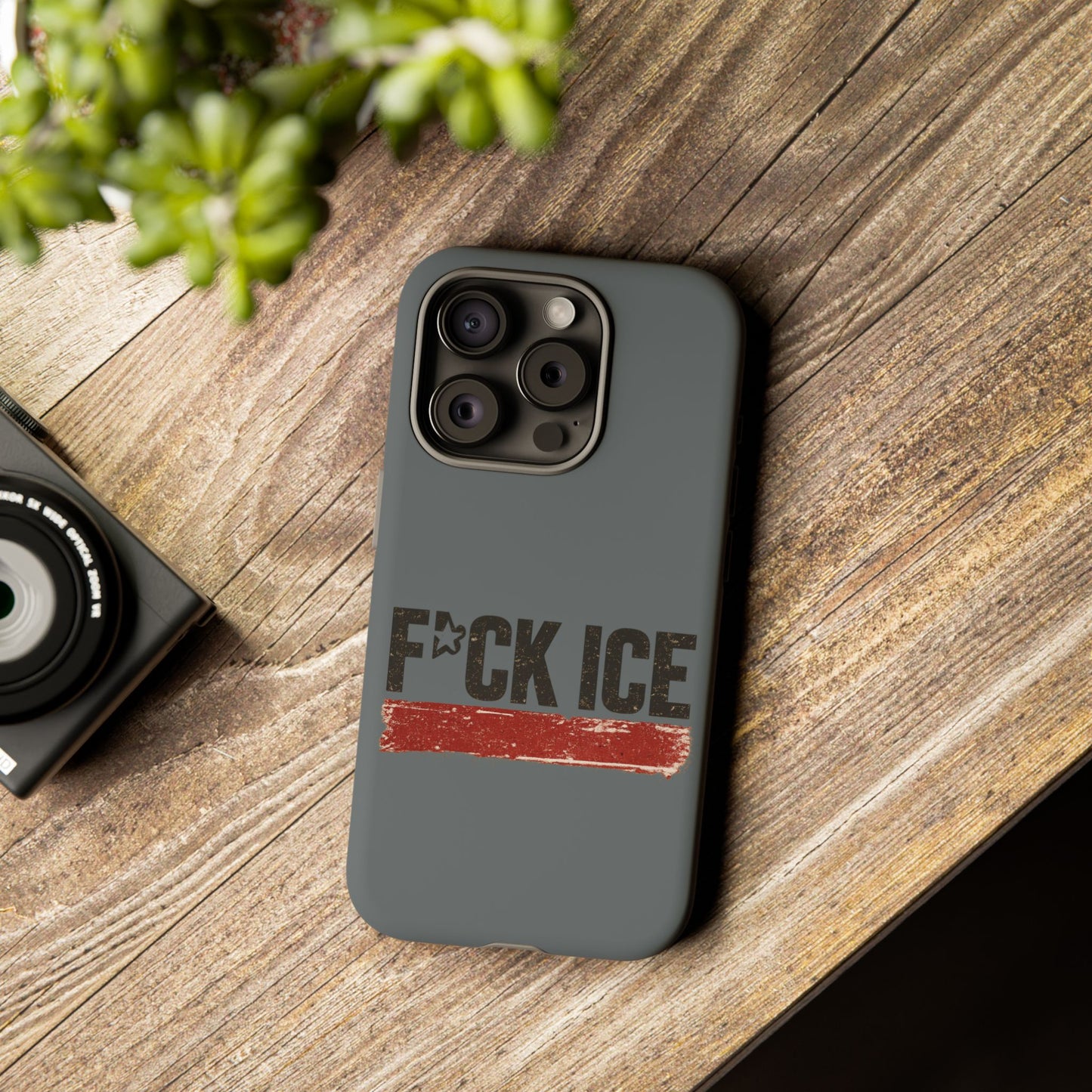 Phone Case - "F*CK ICE" Distressed Protest Design