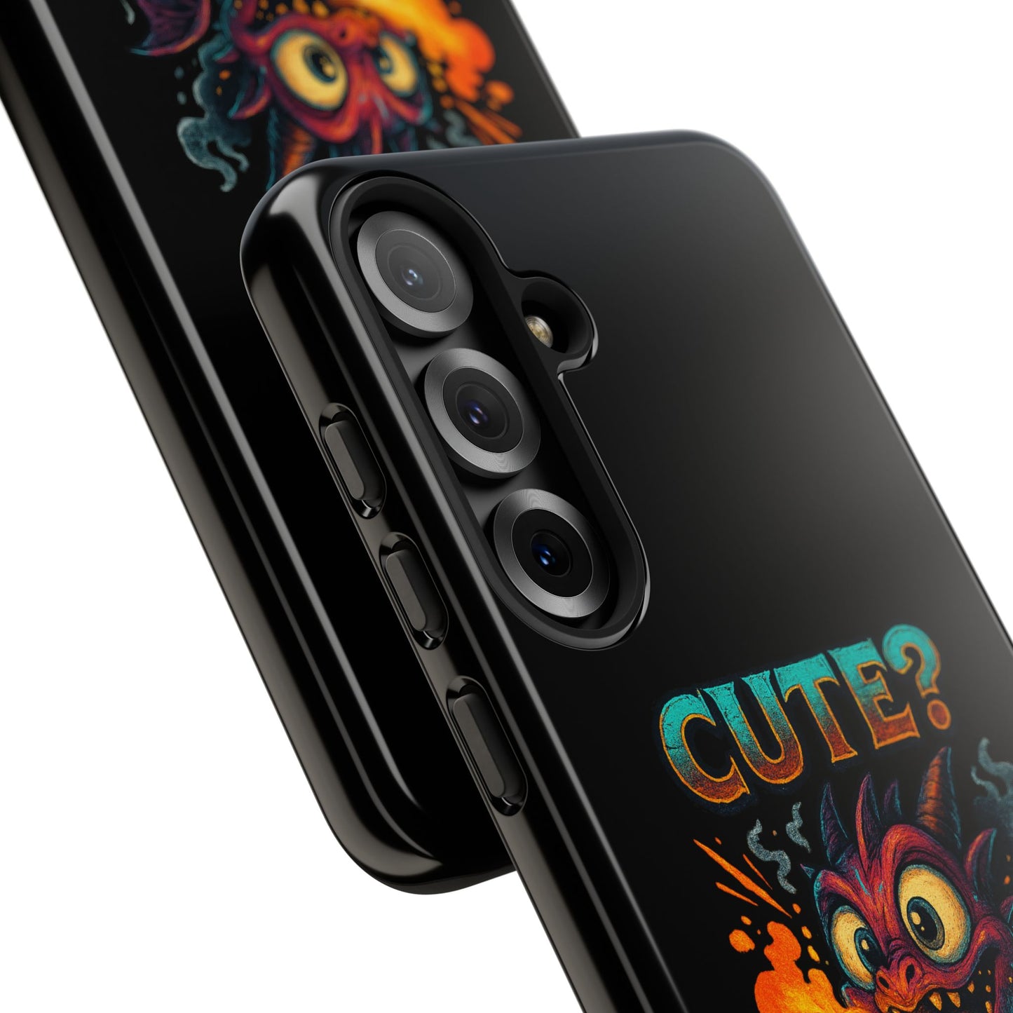 Phone Case — "Cute? I Prefer Dangerously Charming" Dragon Monster Protective Cover