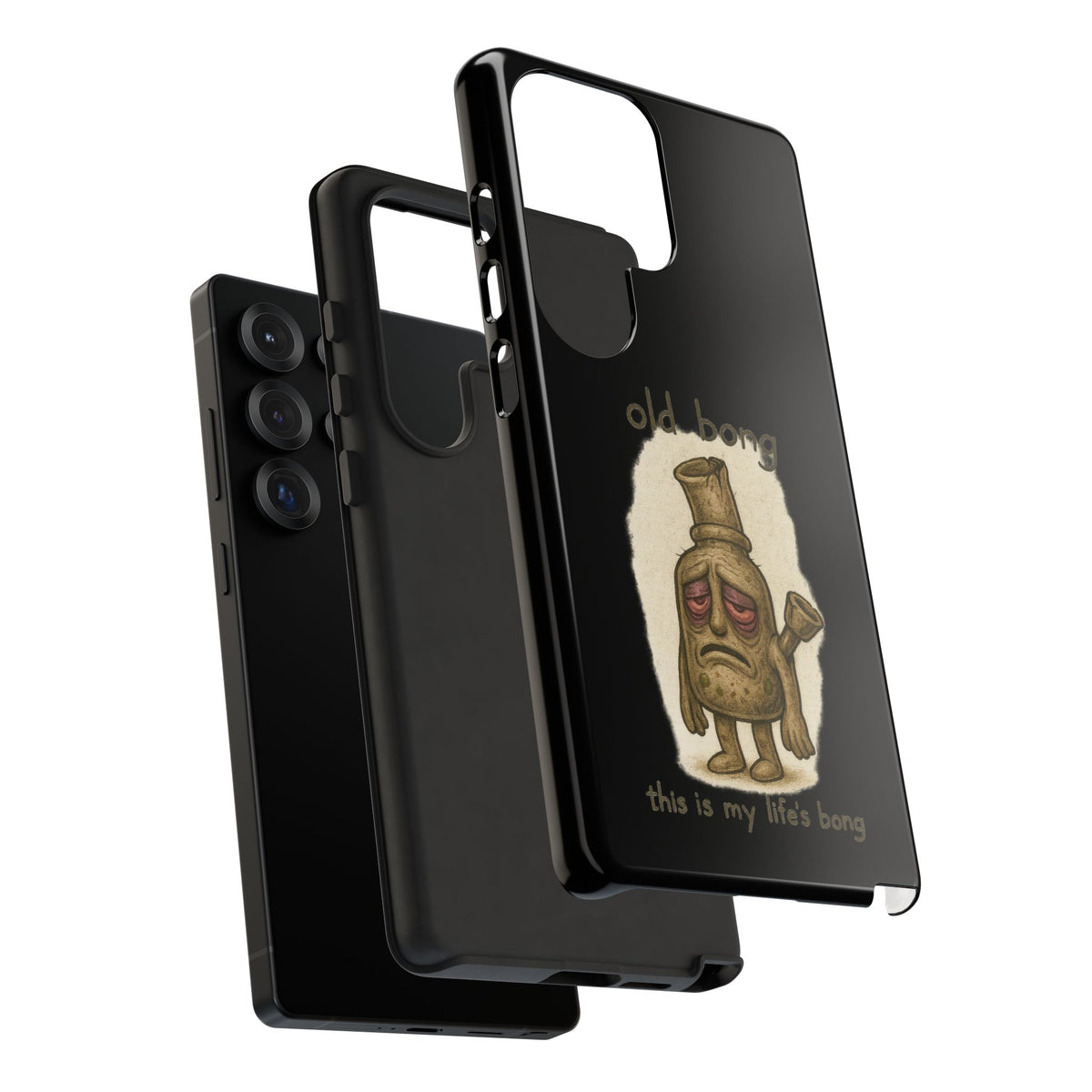Phone Case — 'Old Bong' Funny Stoner Illustration, "This Is My Life's Bong"