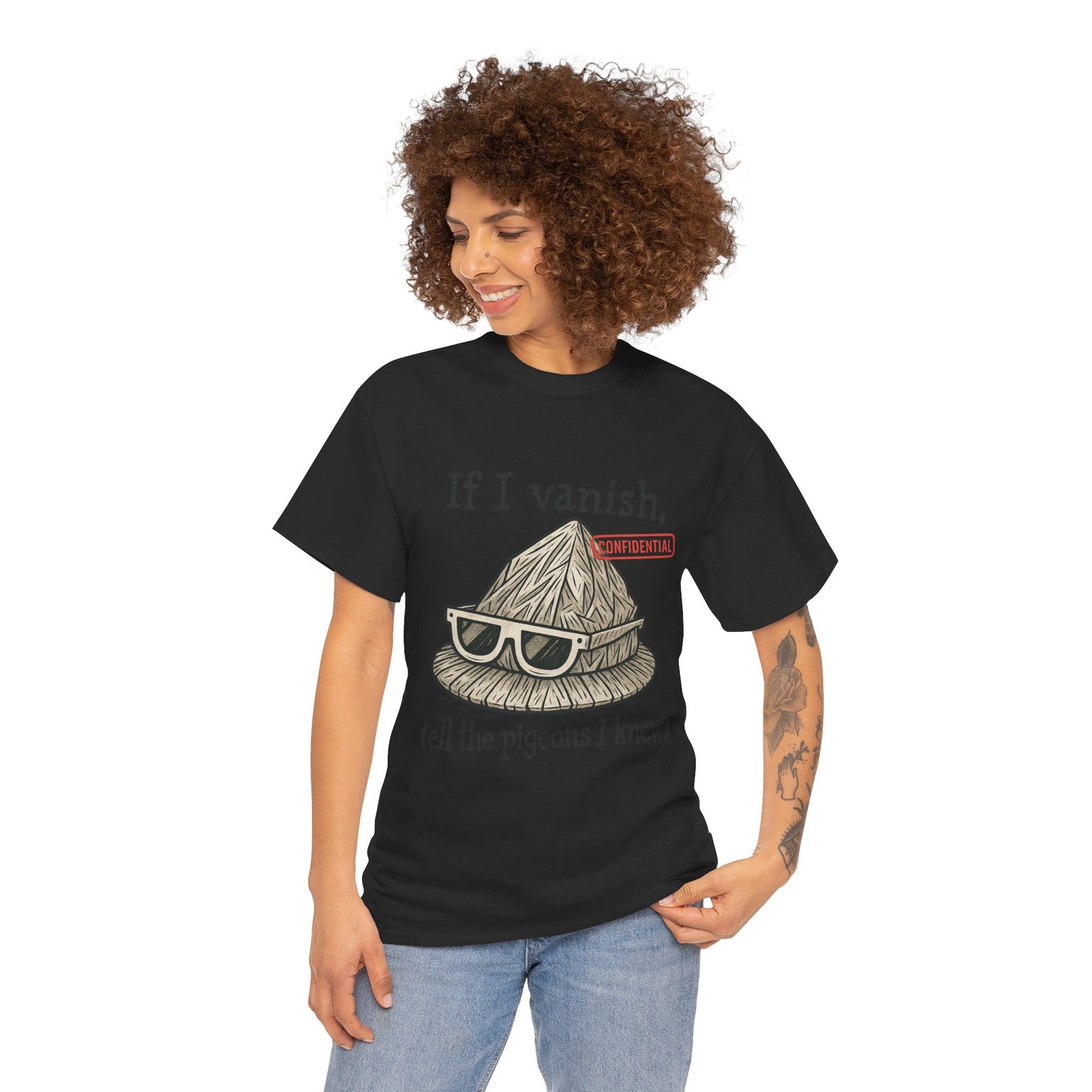 If I Vanish, Tell the Pigeons – Tinfoil Hat Tee