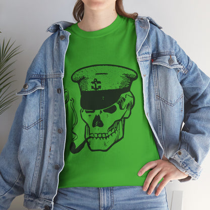 Dead Admiral Skull – Smoking Sailor Skeleton Tee