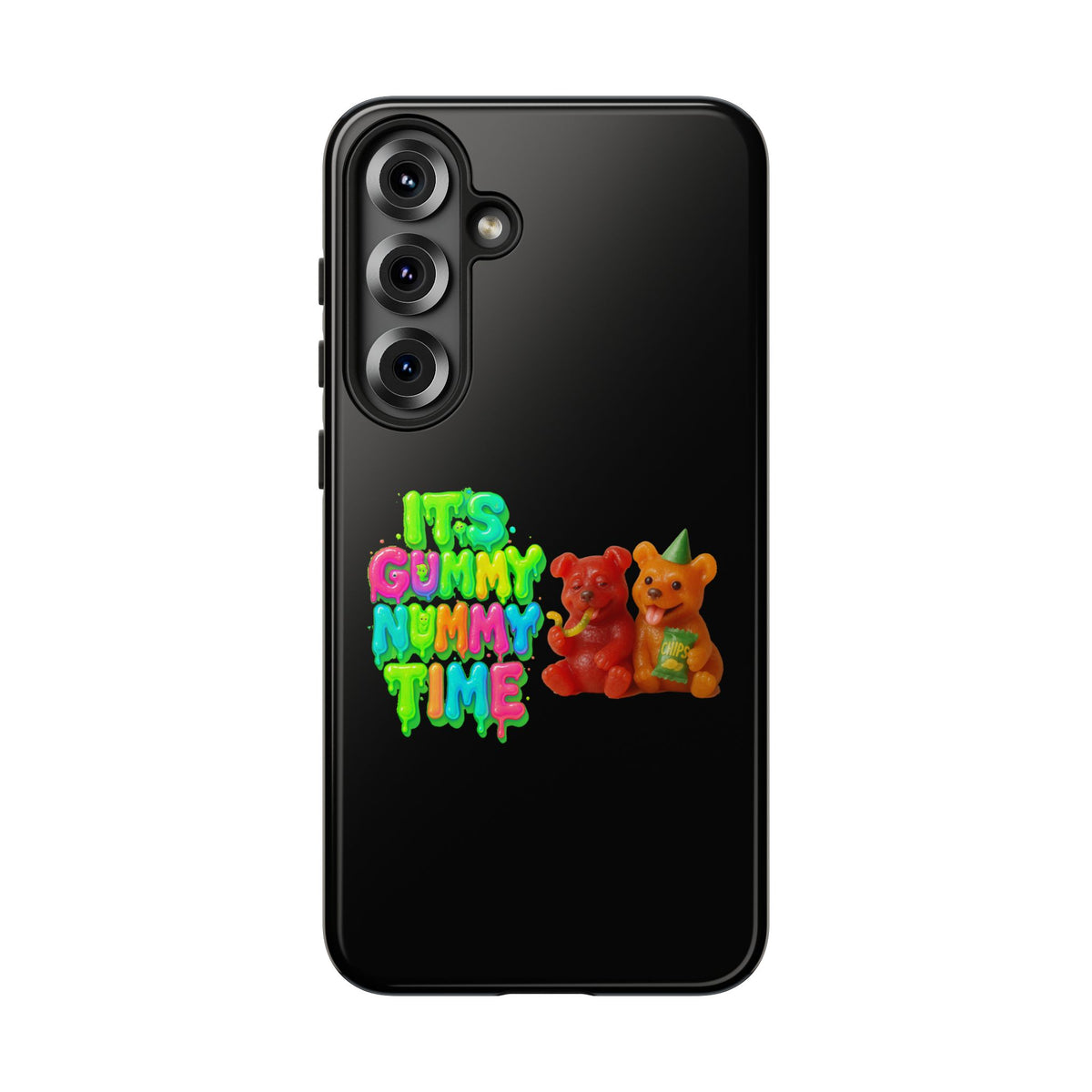 Phone Case — "It's Gummy Nummy Time" Colorful Gummy Bear Protective Case