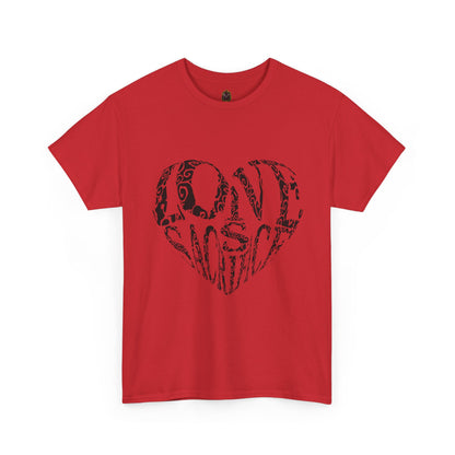 "Love" Artistic Heart T-Shirt