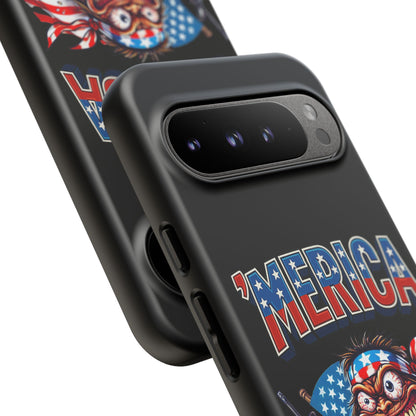 'MERICA Patriotic Phone Case — American Flag Madman Design