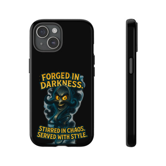 Phone Case — "Forged in Darkness" Stylized Ghost Design