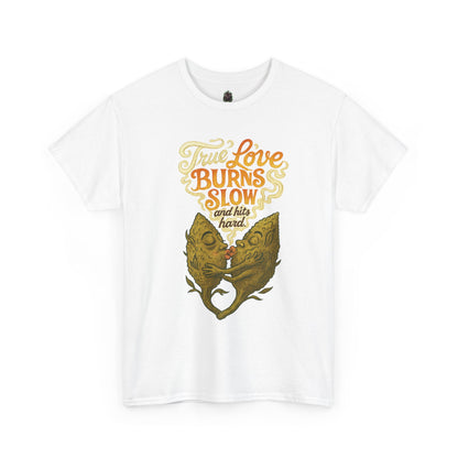 True Love Burns Slow and Hits Hard – Romantic Surrealist Fish T-Shirt