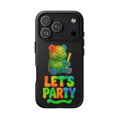 Let's Party Rainbow Bear Phone Case