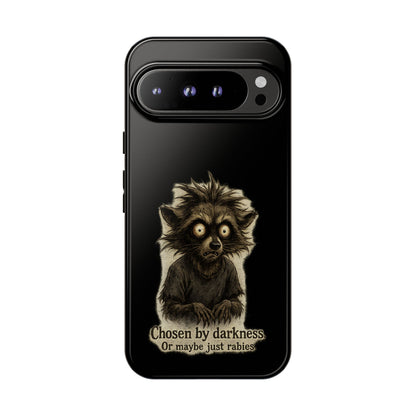Phone Case — "Chosen by Darkness (Or Maybe Just Rabies)" Cute Creepy Lemur Design
