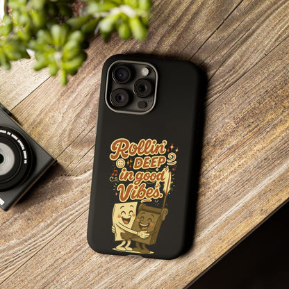 Phone Case — "Rollin' Deep in Good Vibes" Cartoon Retro Design