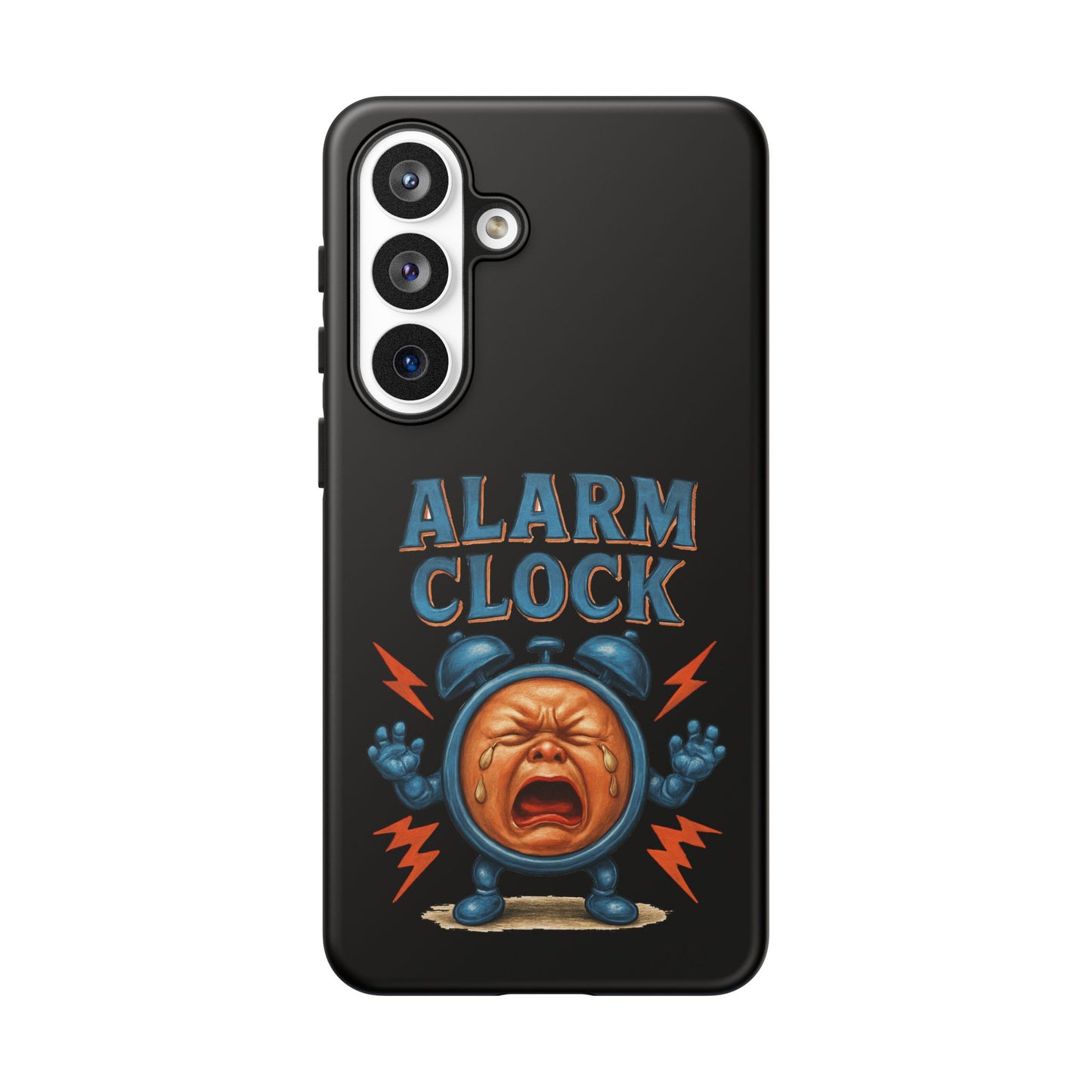 Phone Case — "Alarm Clock" Retro Screaming Clock Protective Cover