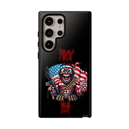 Phone Case — American Flag Skull Soldier Design (Tough Cases)