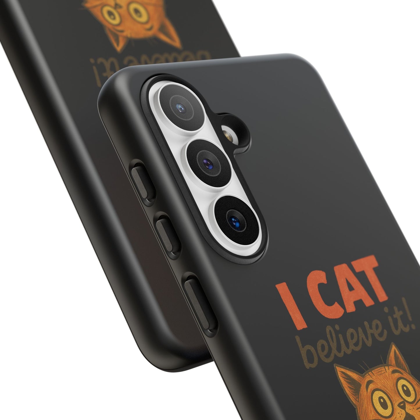 Phone Case — "I Cat Believe It!" Funny Orange Cat Protective Case