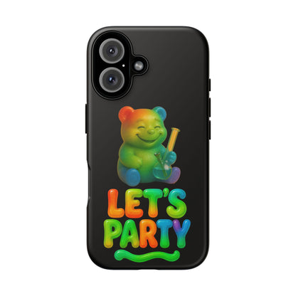 Let's Party Rainbow Bear Phone Case