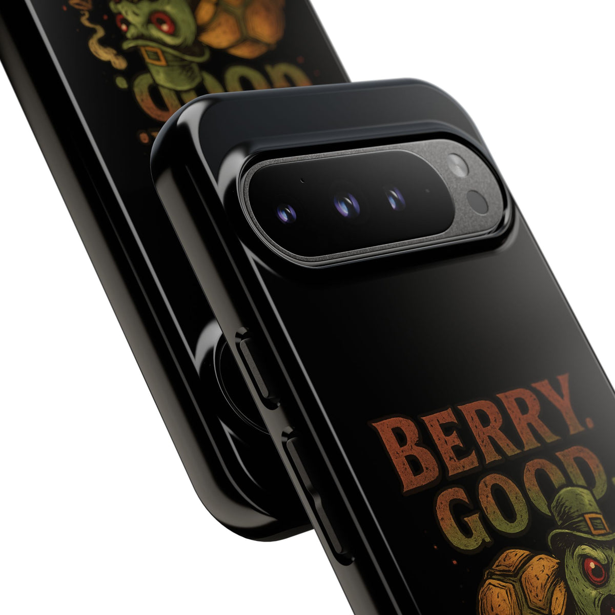 Phone Case — 'Berry Good' Zombie Turtle Graphic Tough Protective Case