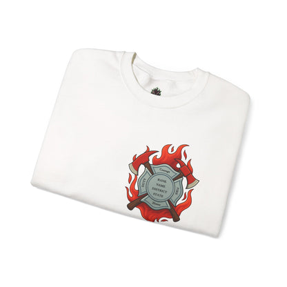 In the Heat of Danger We Hold the Line Crewneck Sweatshirt