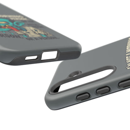 Funny Zombie Phone Case — "I'm Not a Morning Person" Graphic Tough Case