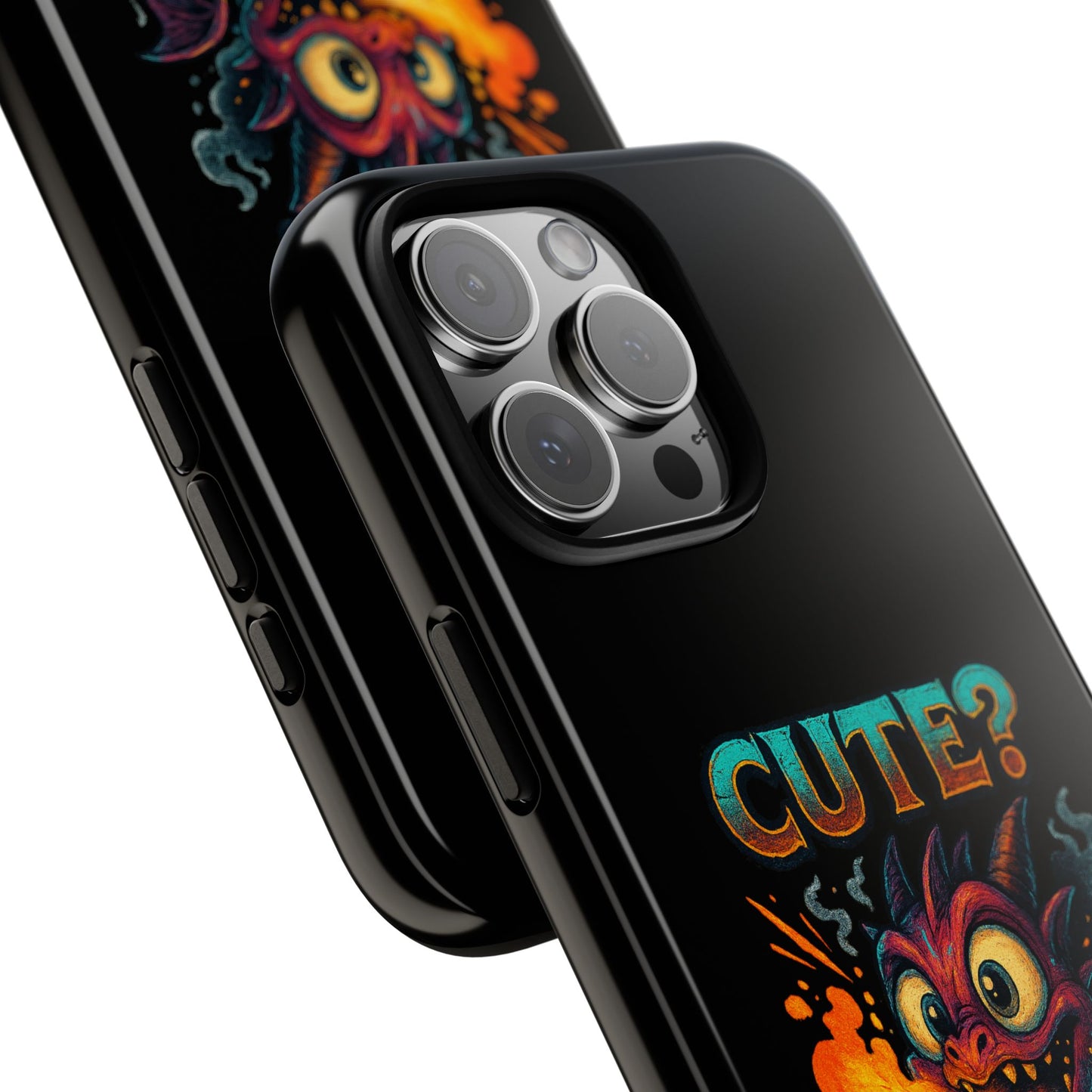 Phone Case — "Cute? I Prefer Dangerously Charming" Dragon Monster Protective Cover