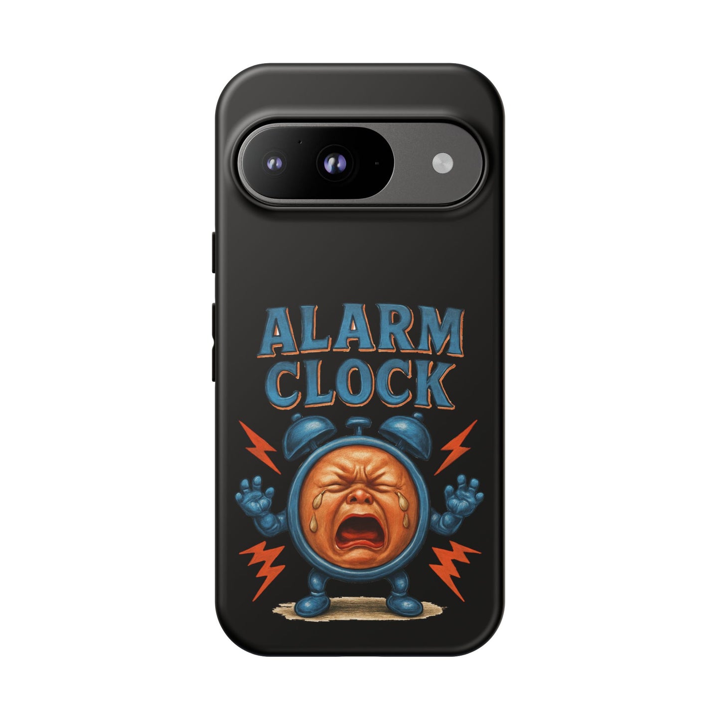 Phone Case — "Alarm Clock" Retro Screaming Clock Protective Cover