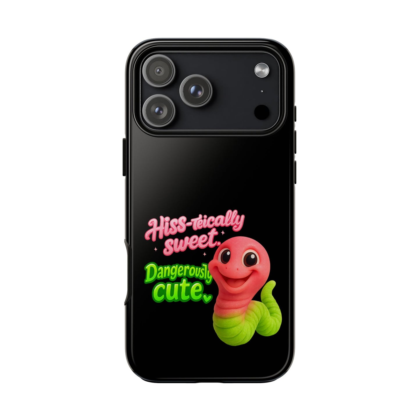 Phone Case — "Hiss-tically Sweet, Dangerously Cute" Worm Design