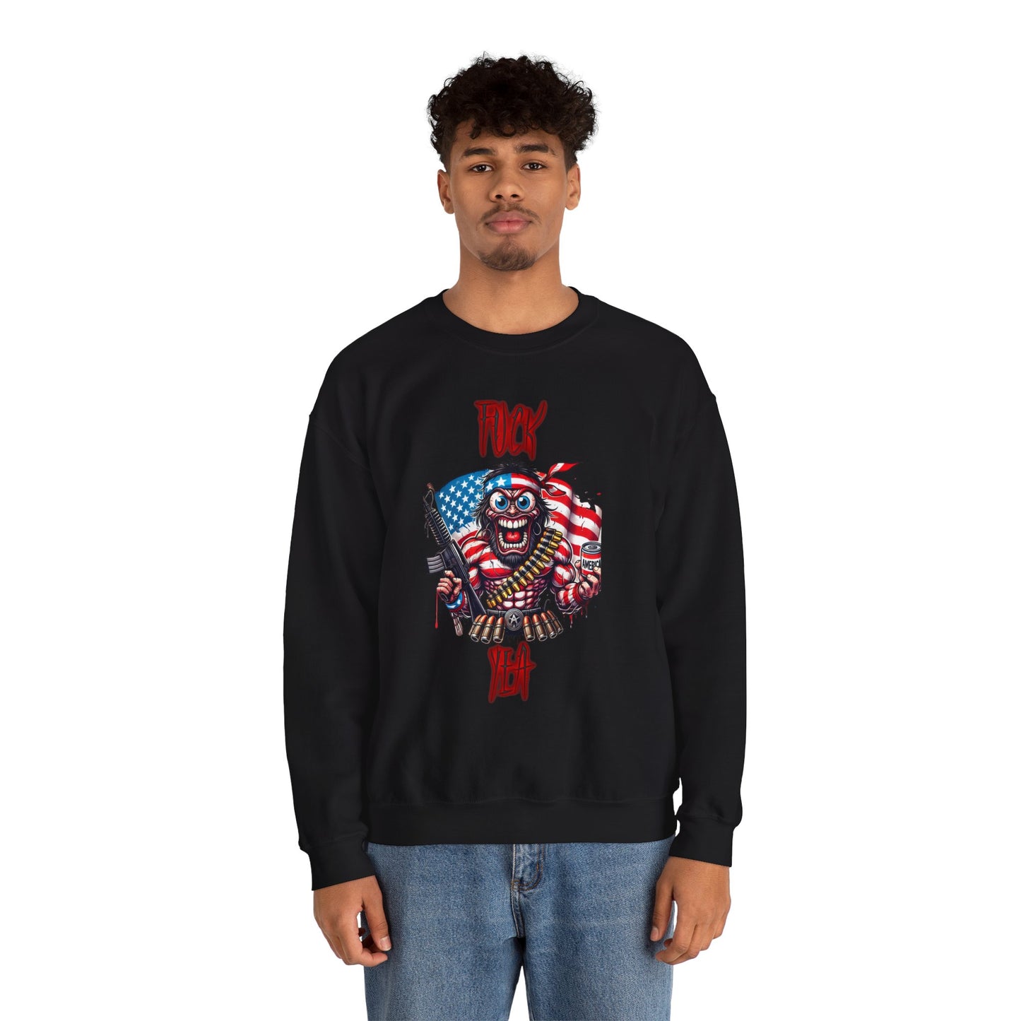 Patriotic Savage "F*** Yea" Crewneck