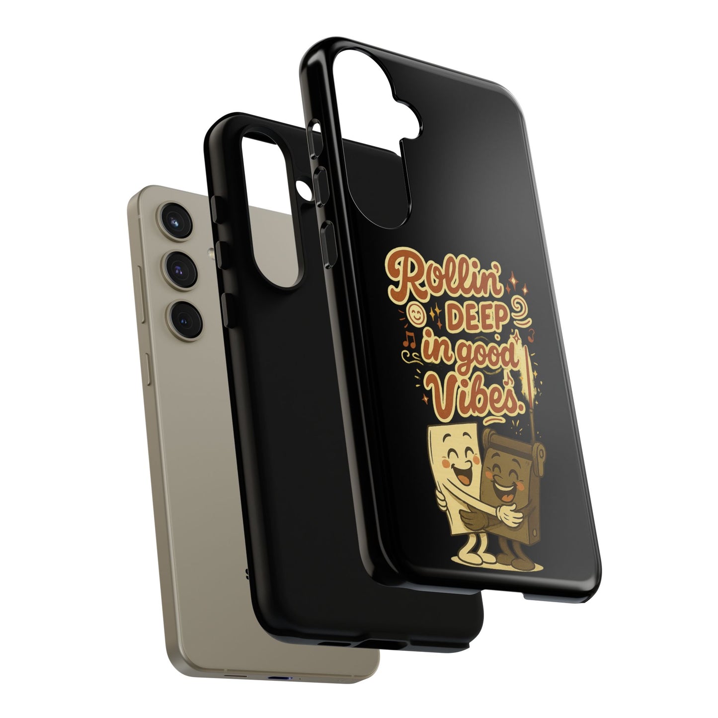 Phone Case — "Rollin' Deep in Good Vibes" Cartoon Retro Design