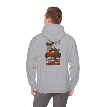 Hoodie — "Nah. I Run on Bad Decisions" Vintage Cartoon Car Graphic