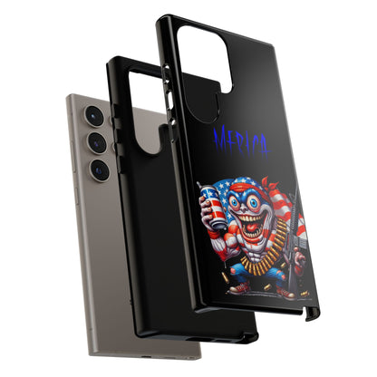 Phone Case — Patriotic 'Merica Clown with Flag, Beer & Rifle