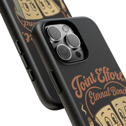 Phone Case — "Joint Effort Eternal Bond" Retro Cannabis Matchstick Design